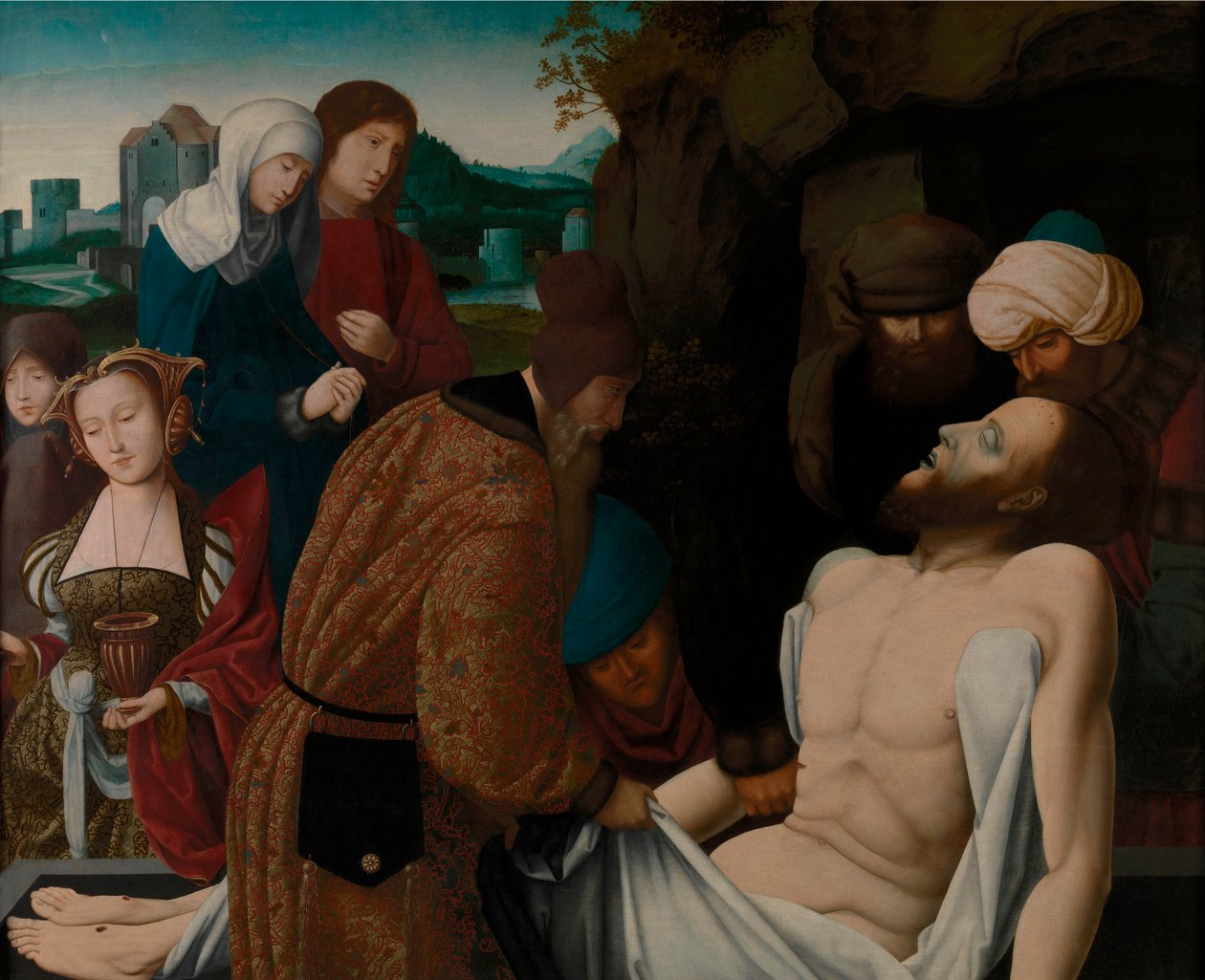 Dutch : La mise au tombeau - Master of the Mansi Magdalen