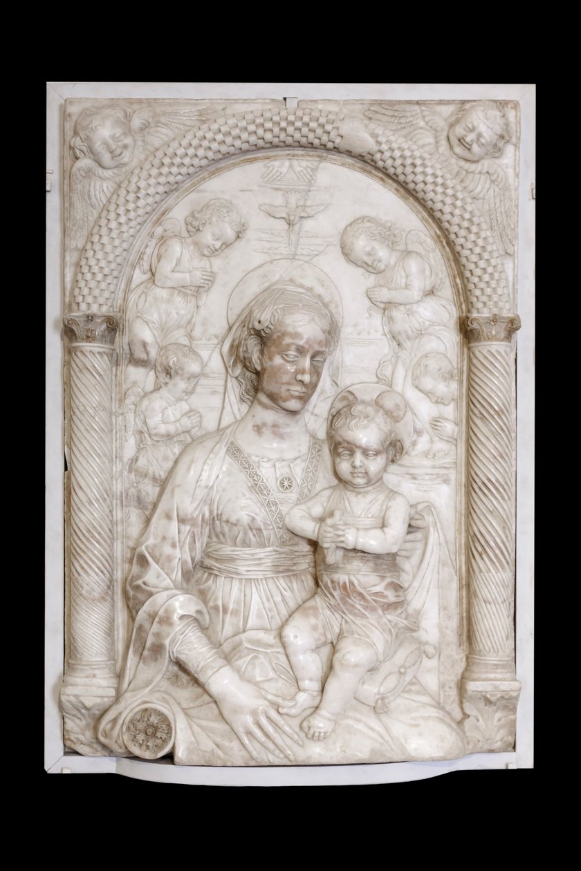 Madonna avec enfant et anges, c.1460 - Master of the Marble Madonnas
