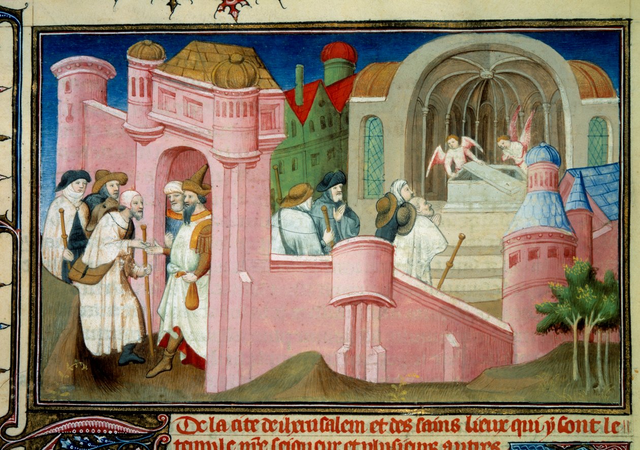 Pèlerins visitant l