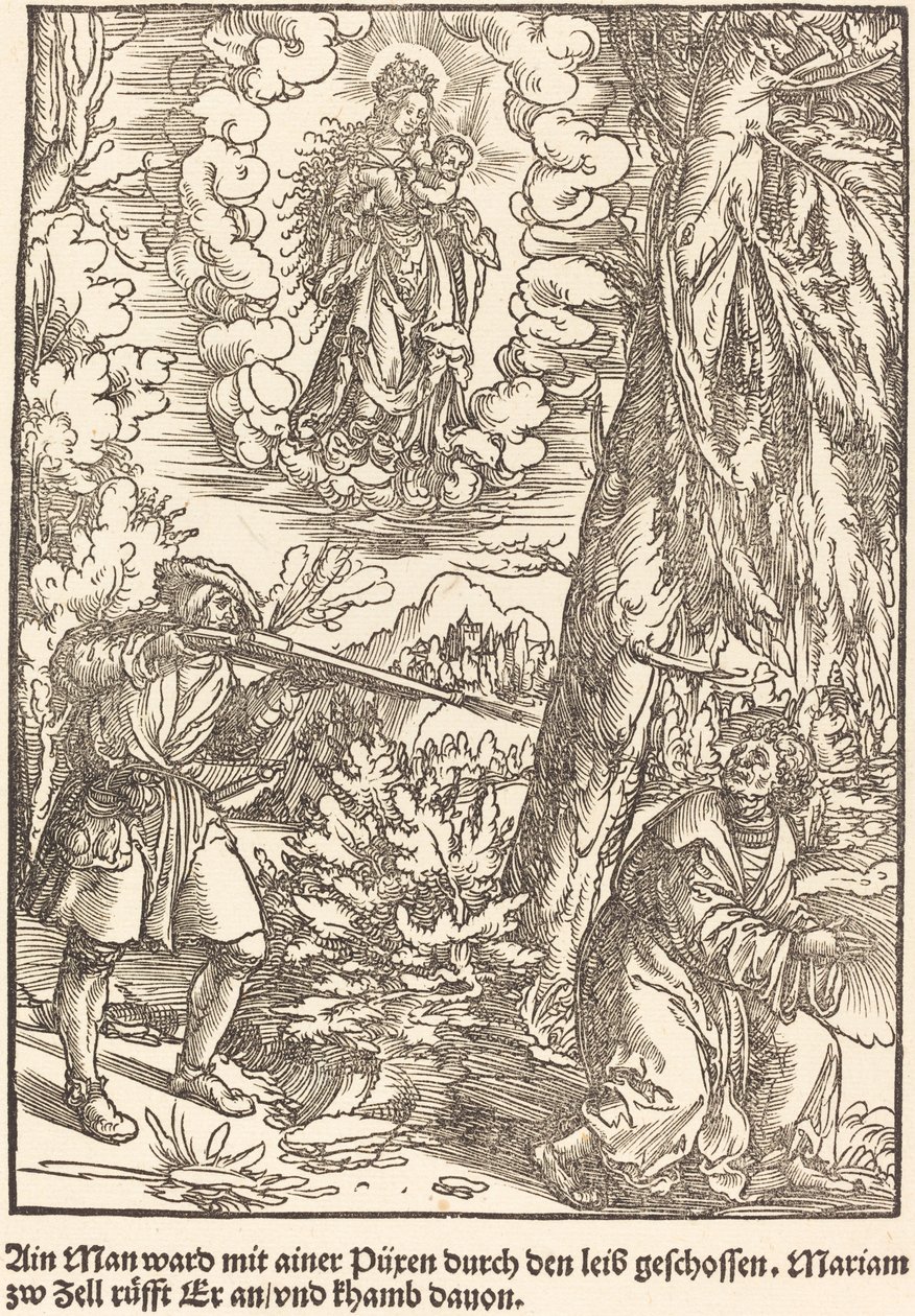Ain Man ward mit ainer Puren ... - Master of the Miracles of Mariazell