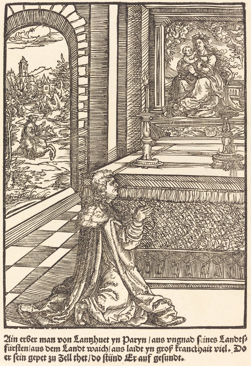 Ain erber man von Lanshuet ... - Master of the Miracles of Mariazell