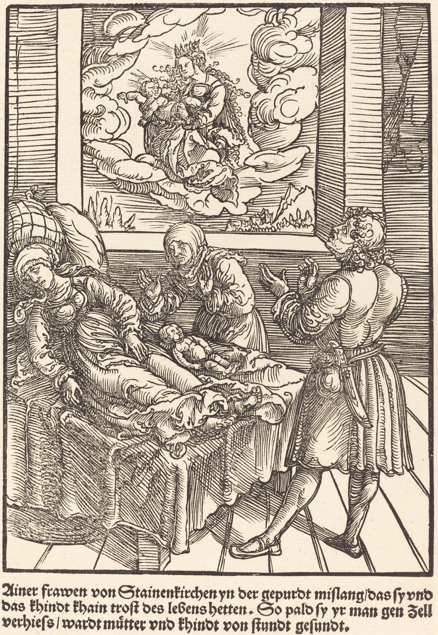 Ainer frawen von Stainerkirchen ... - Master of the Miracles of Mariazell