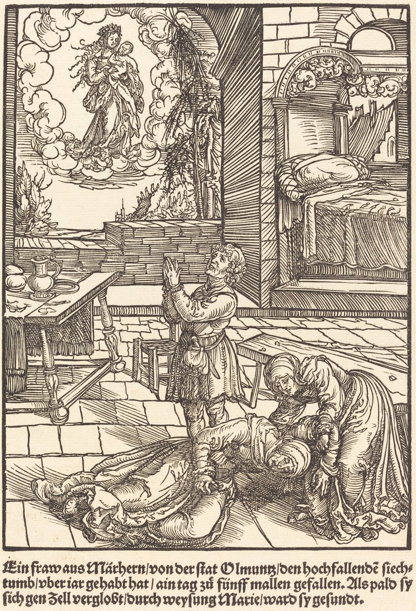 Une femme de Marhern ... - Master of the Miracles of Mariazell