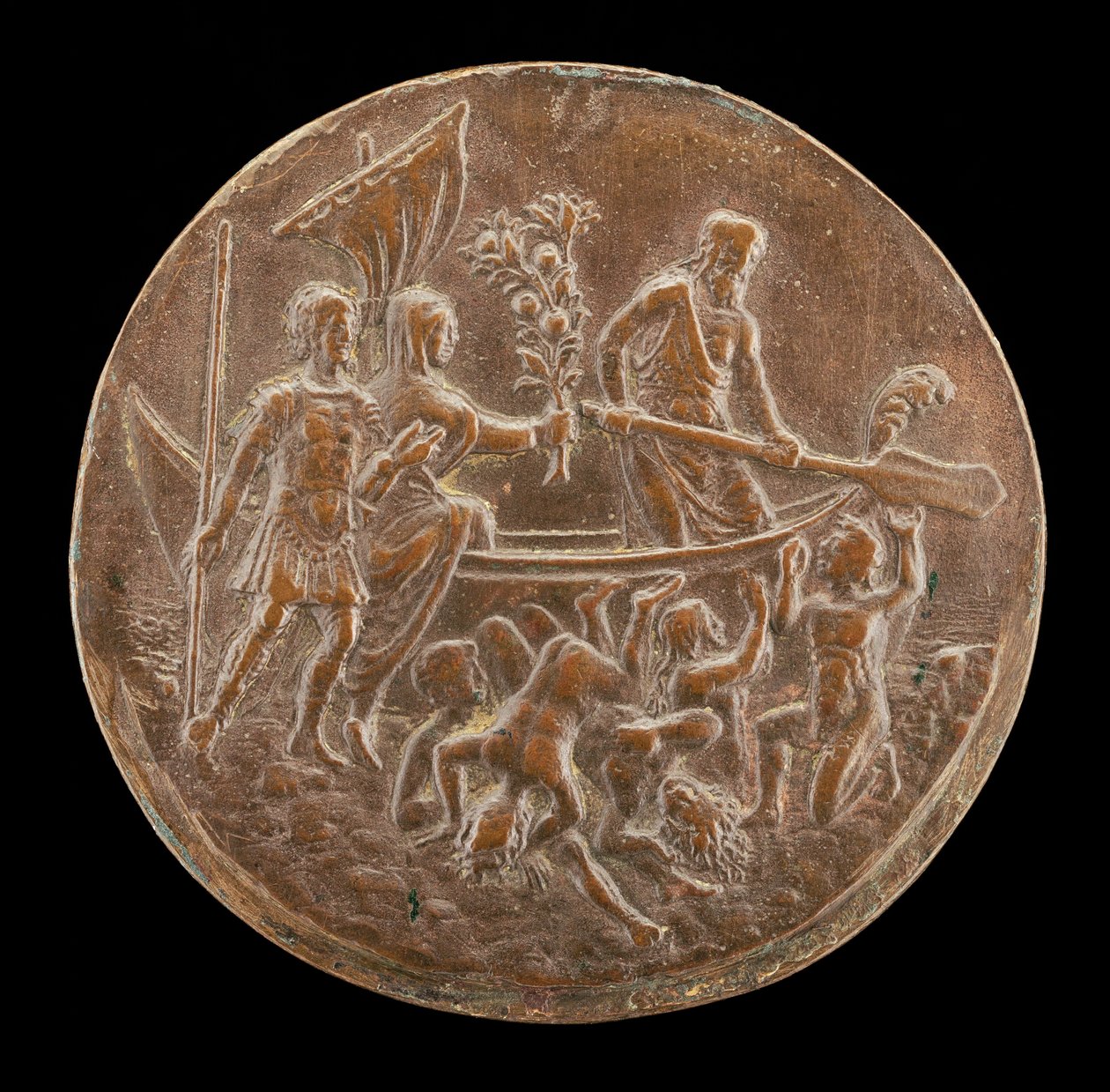 Énée descendant aux Enfers, quatrième quart du 15e siècle - Master of the Orpheus Legend