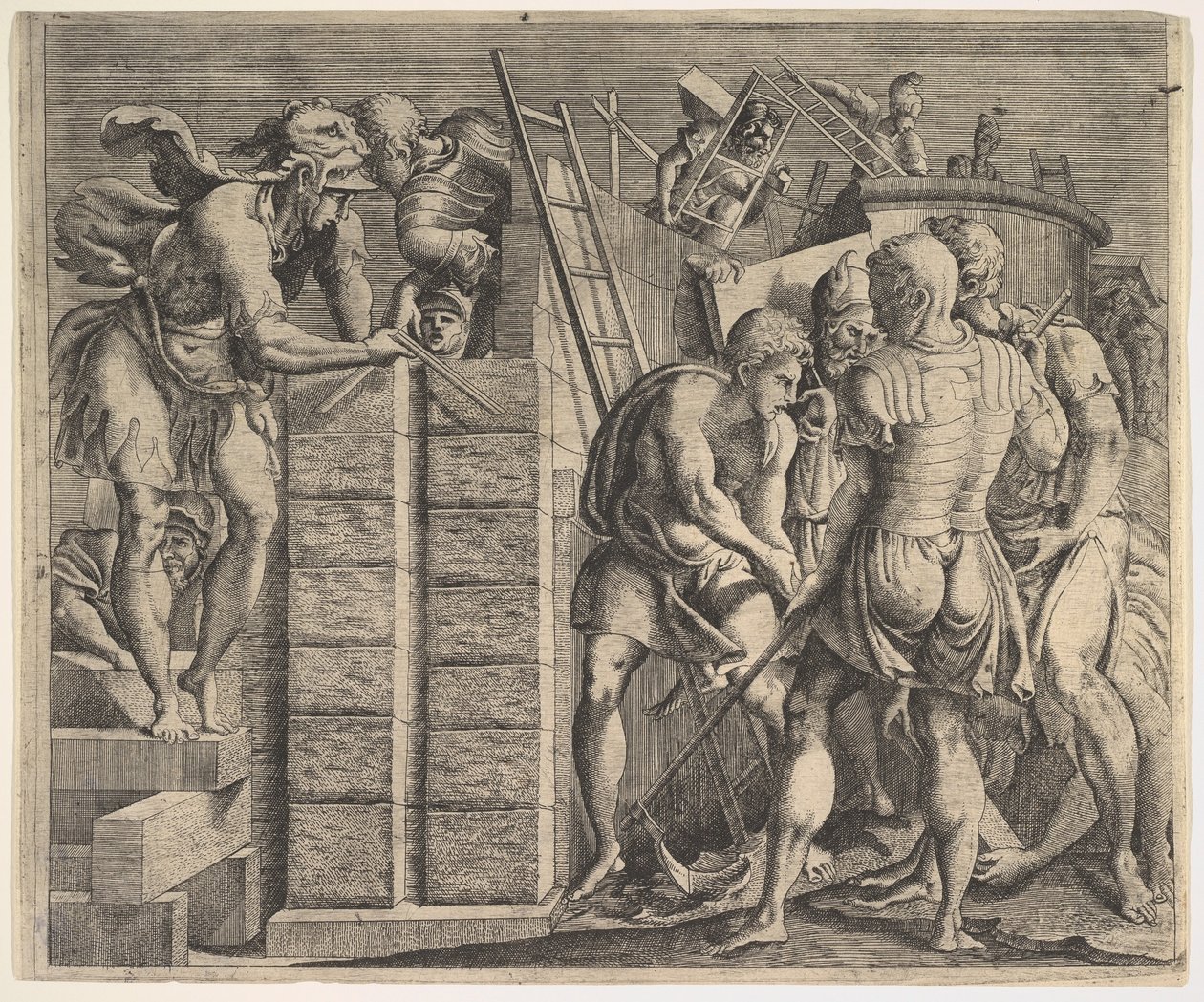Cadmus fondant Thèbes, vers 1543-44 - Master of the Story of Cadmus