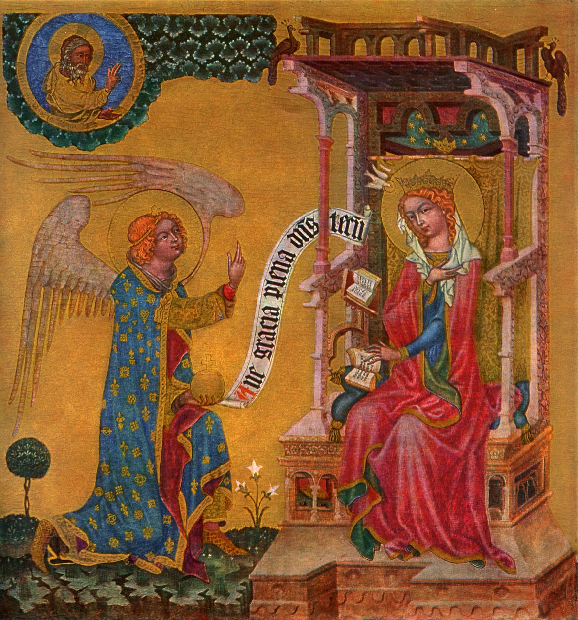 Annonciation de la Vierge Marie, c. 1350 - Master of the Vyssi Brod Altar