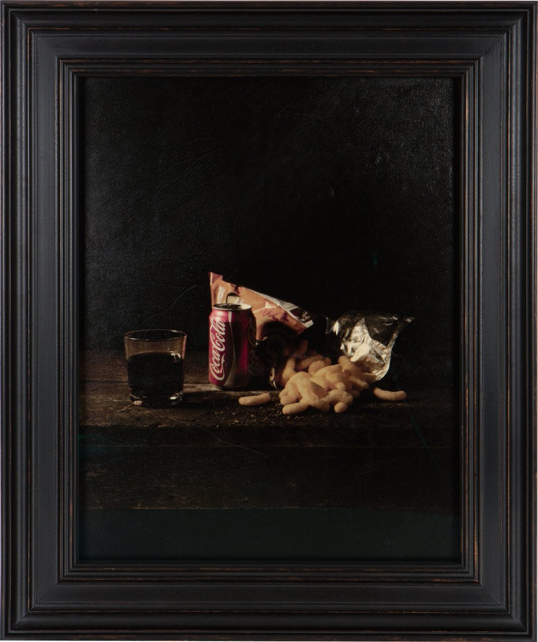 Dernier repas dans le couloir de la mort, Louis Jones Junior, 2012 (impression par transfert numérique sur parchemin en peau de chèvre) - Mat Collishaw