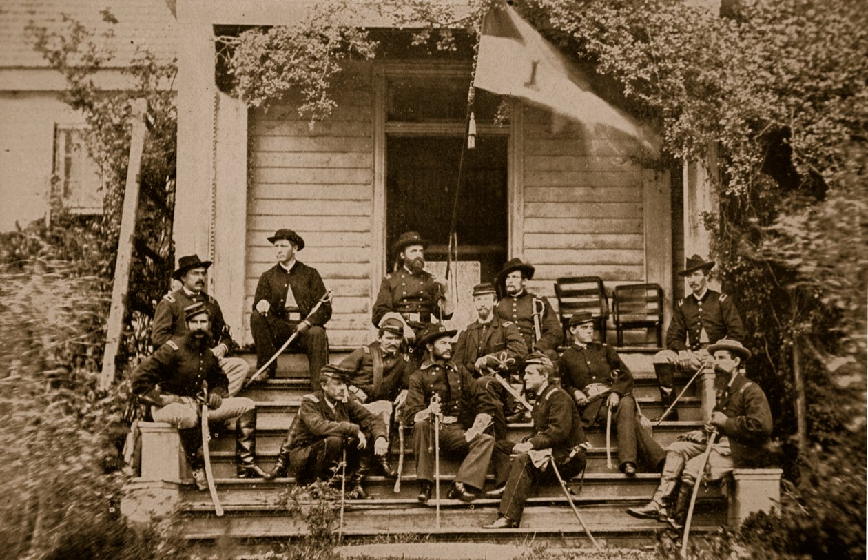 Général A. T. A. Torbert et son état-major, 1864 - Mathew B. Brady