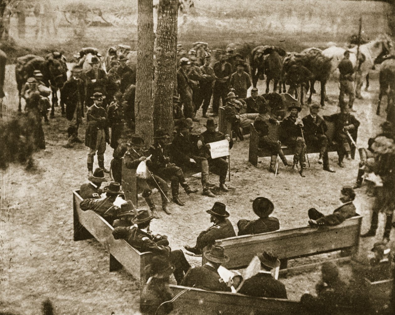 Conseil de guerre du général Grant, 1864 - Mathew B. Brady