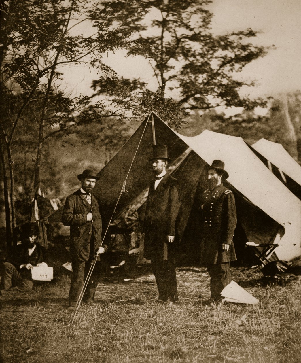 Le président Lincoln à Sharpsburg, octobre 1862 - Mathew B. Brady