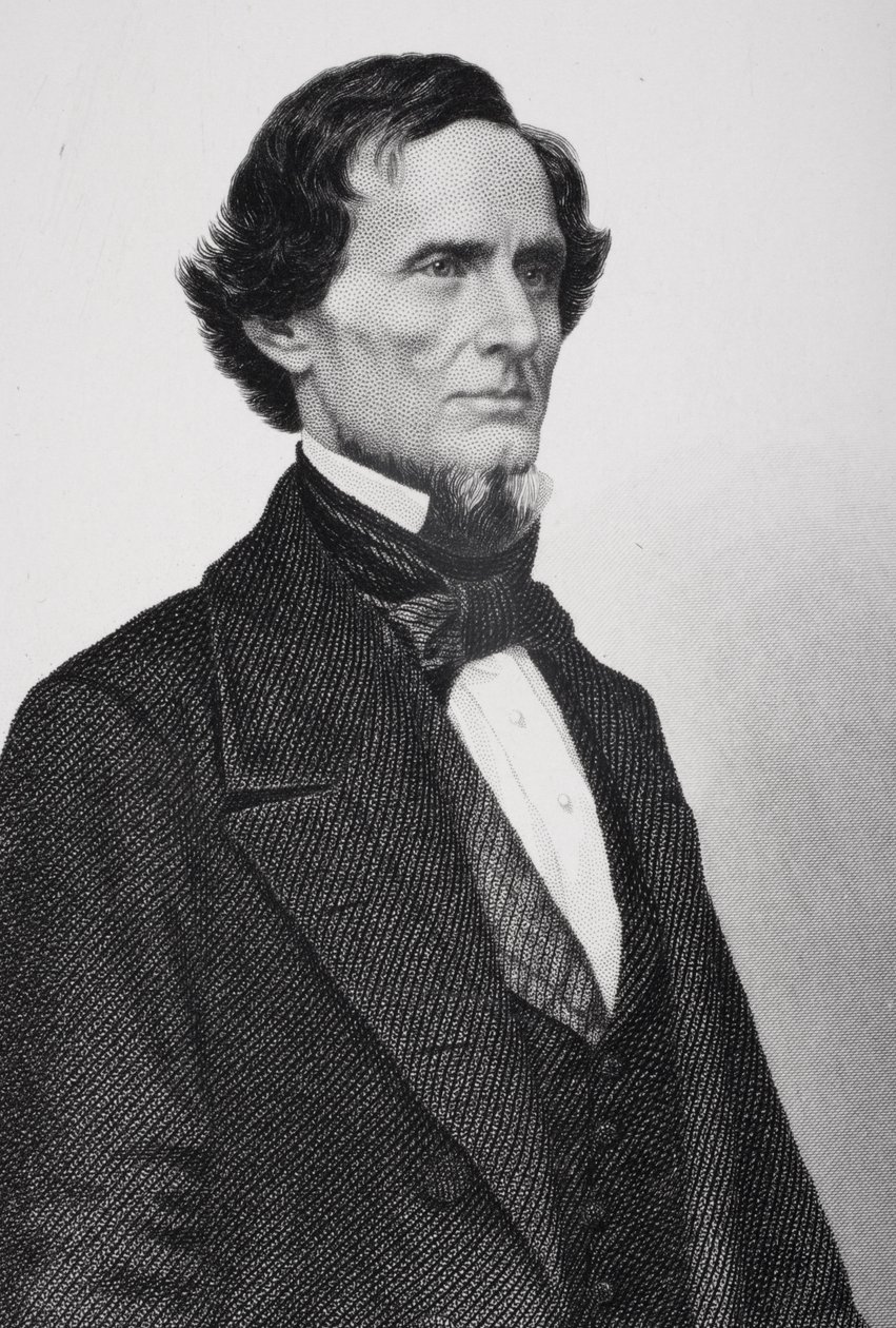 Portrait de Jefferson Davis (détail) - Mathew B. Brady