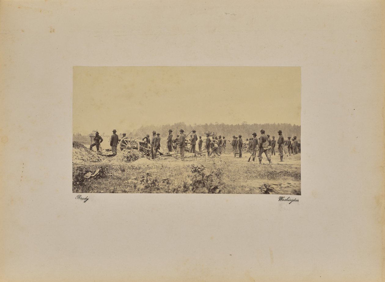 Captain Coopers [sic] Battery - 1 Pennsylvania B. [sic] in front of P. - Mathew B. Brady