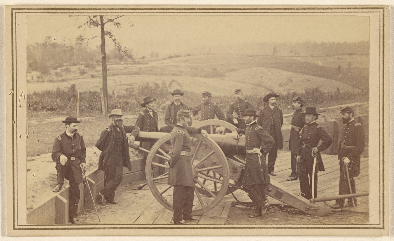 Le général Sherman et son état-major devant Atlanta, 19 juillet 1864 - Mathew B. Brady