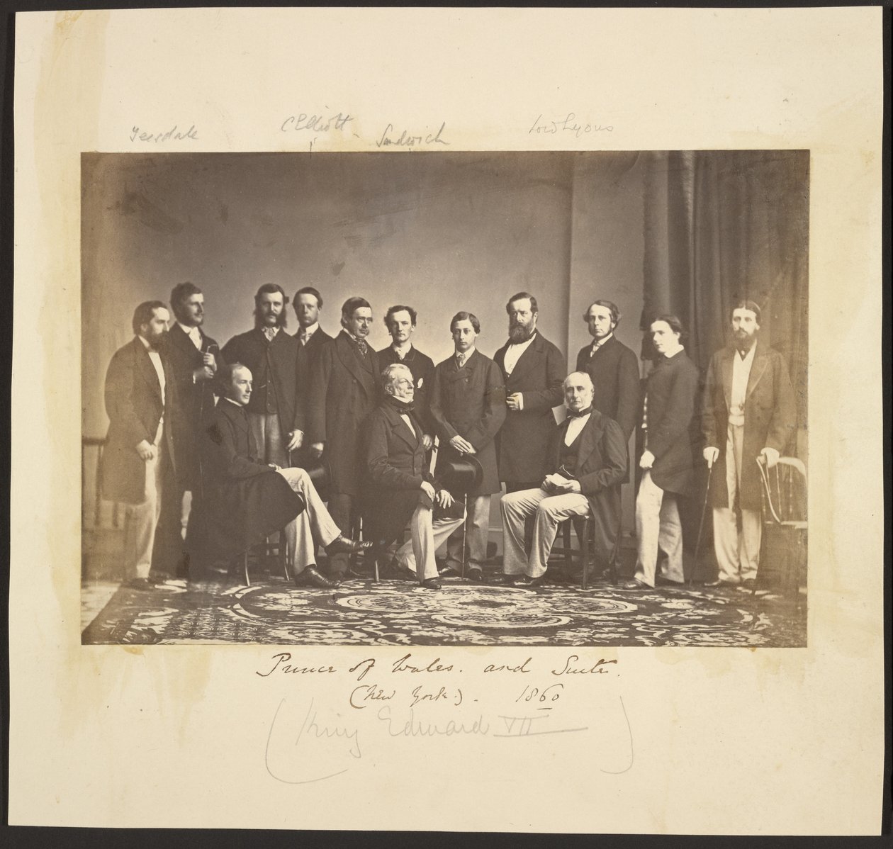 Prince of Wales and Suite (New York). 1860 - Mathew B. Brady