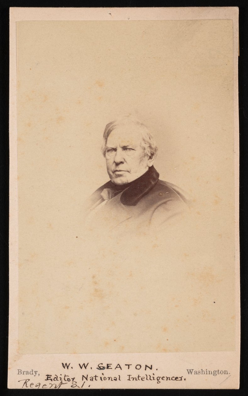 Portrait de William Winston Seaton 1785-1866, avant 1866 - Mathew Brady