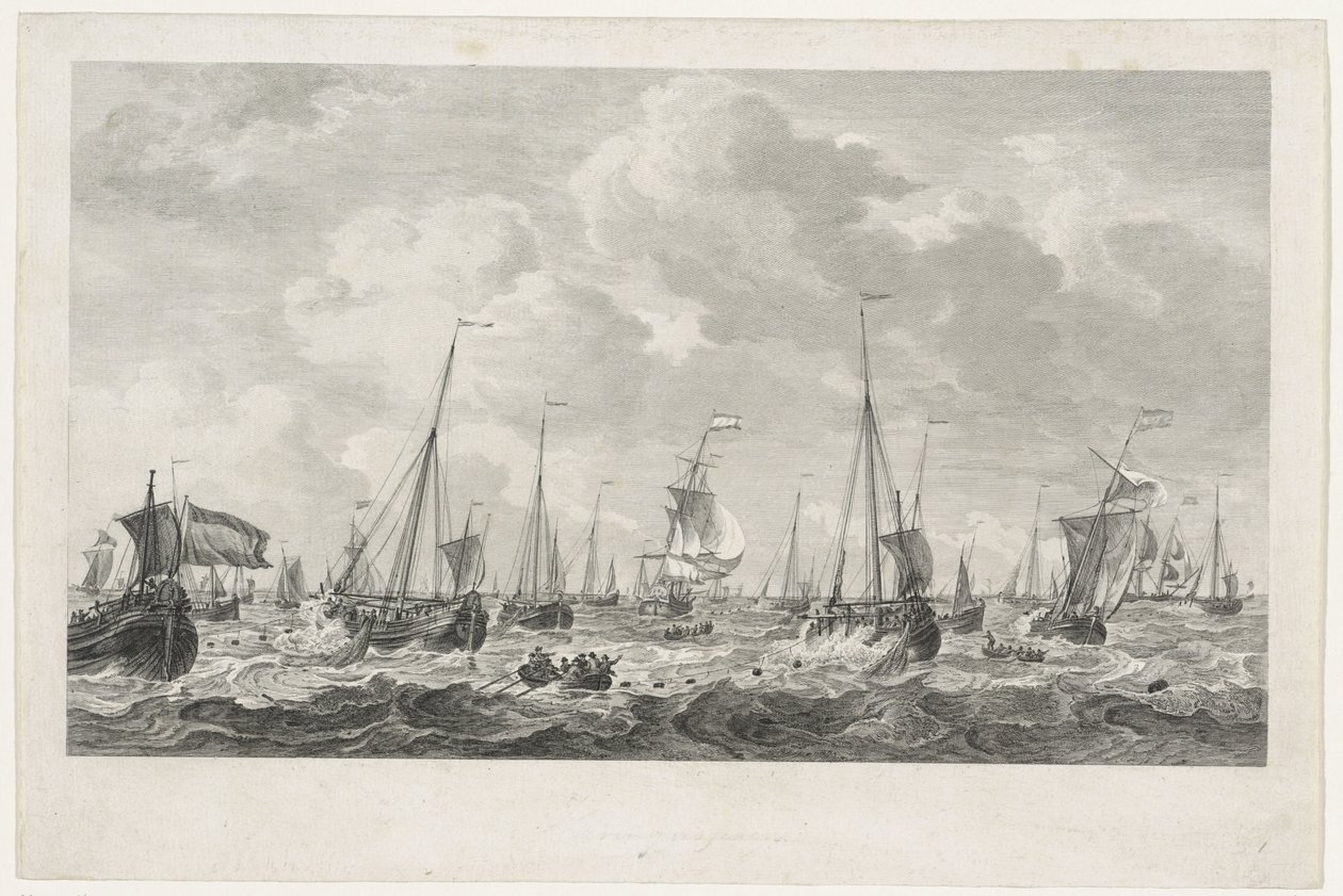 Pêche au hareng, 1781 - Mathias de Sallieth