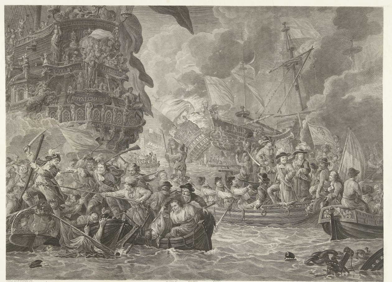 Le raid néerlandais sur la Medway et la capture du Royal Charles, 1667 - Mathias de Sallieth