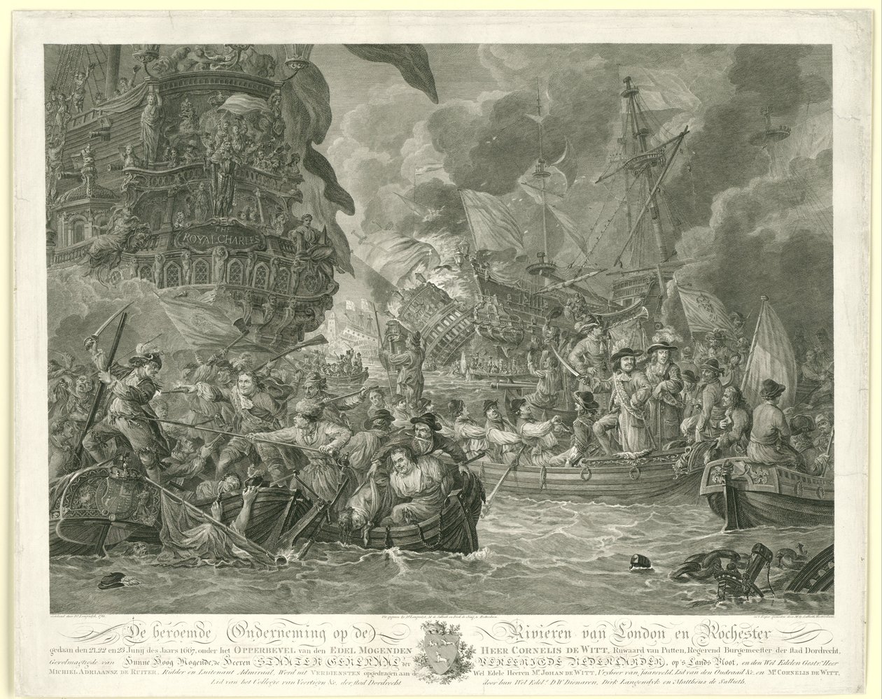 Le Raid néerlandais sur la Medway et la capture du Royal Charles, 1667 - Mathias de Sallieth