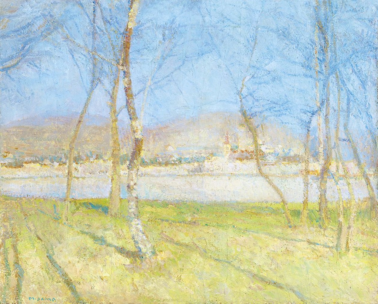 Au bord de la rivière au printemps - Matija Jama