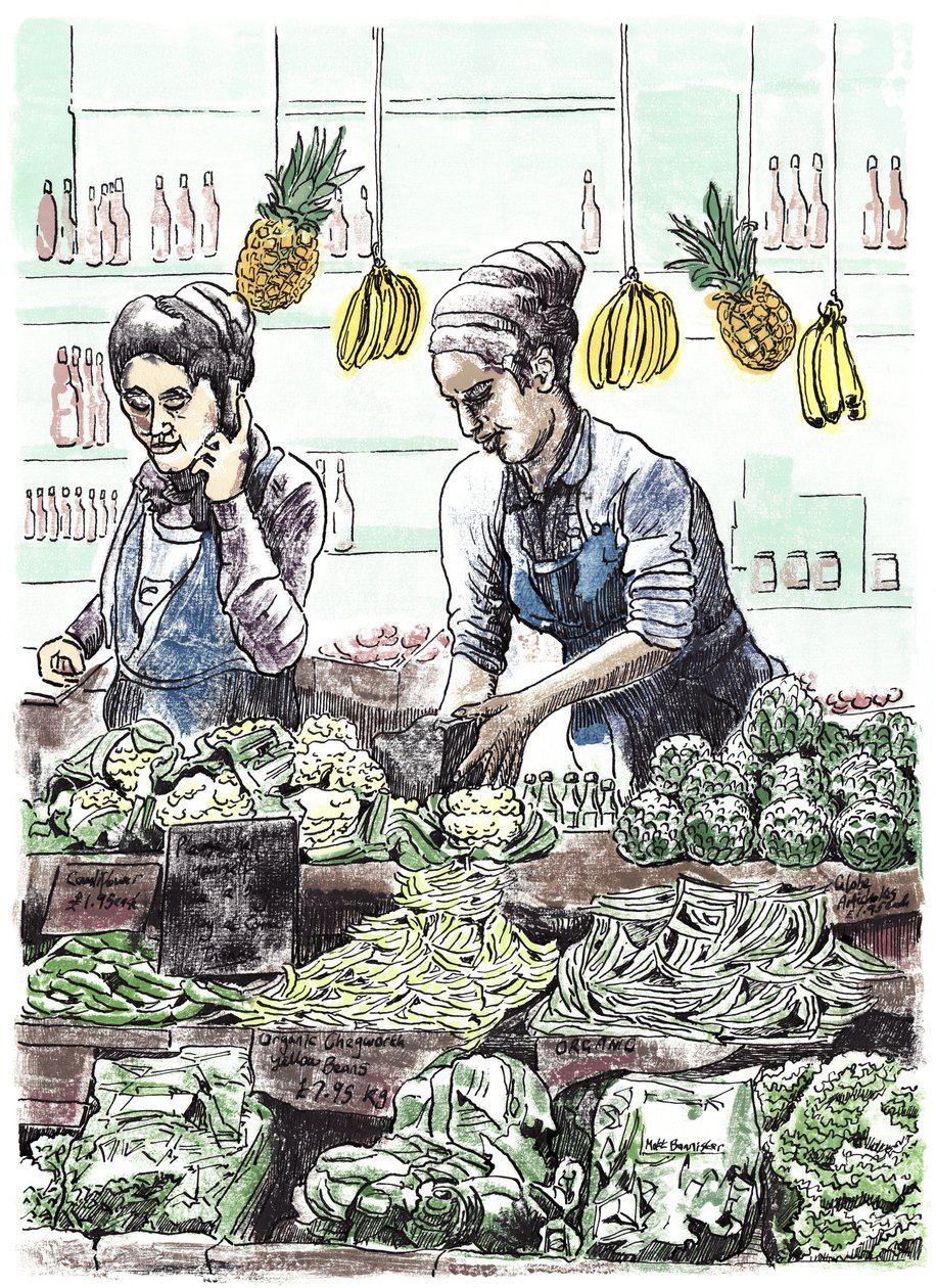 Borough Veg 2, 2013 (encre sur papier) - Matt Bannister