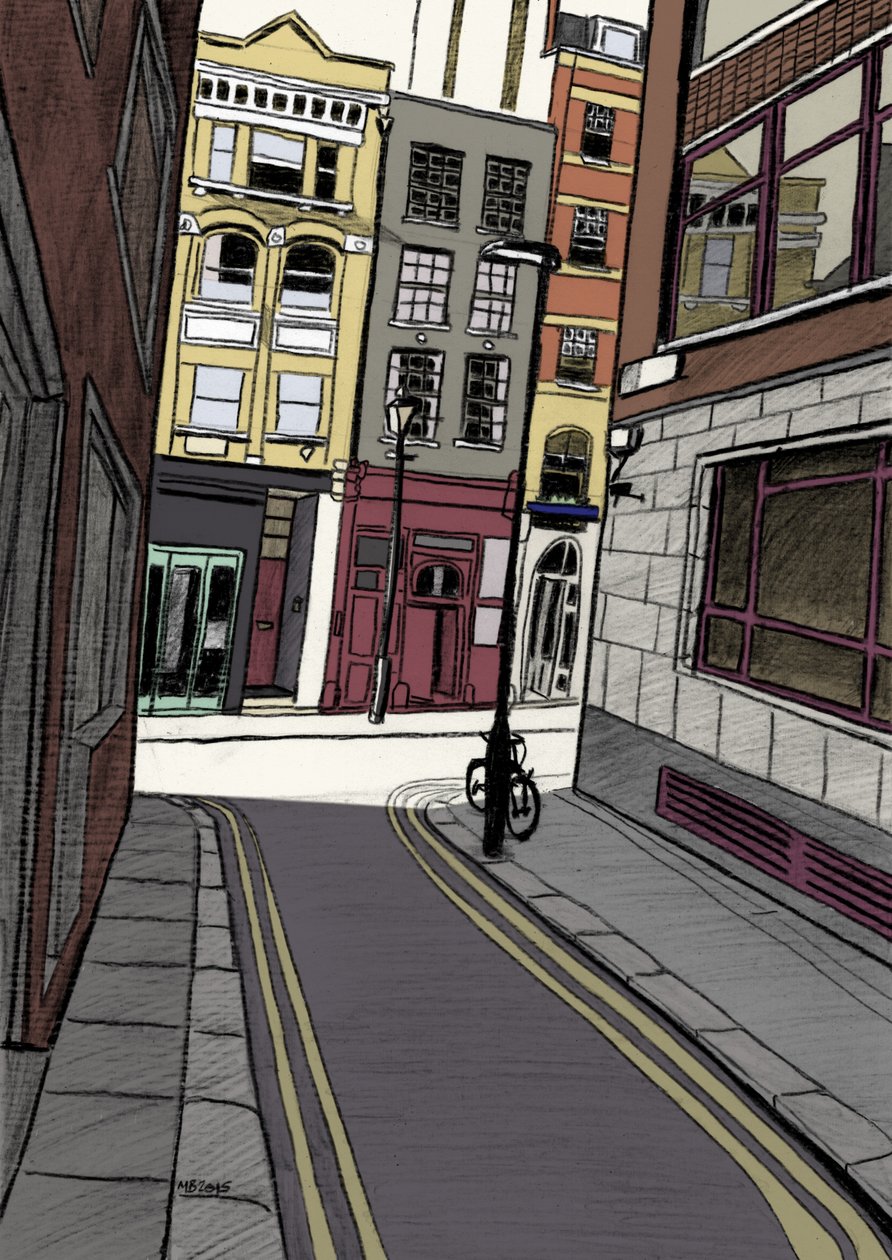 Fox and Knot Street EC1, 2015 (crayon, numérique) - Matt Bannister