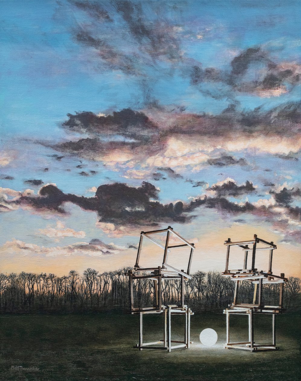 Placeholder, 2022 (acrylique sur toile) - Matt Bannister