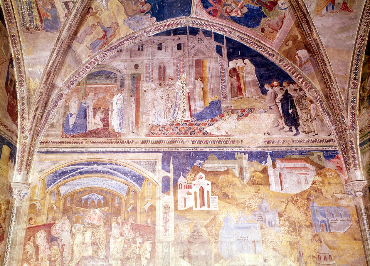 Scènes de la vie de Saint Martial, de la chapelle du Tinel, 1344-45 - Matteo di Giovanetto da Viterbo