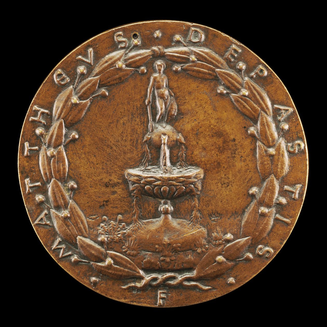 Fontaine surmontée d