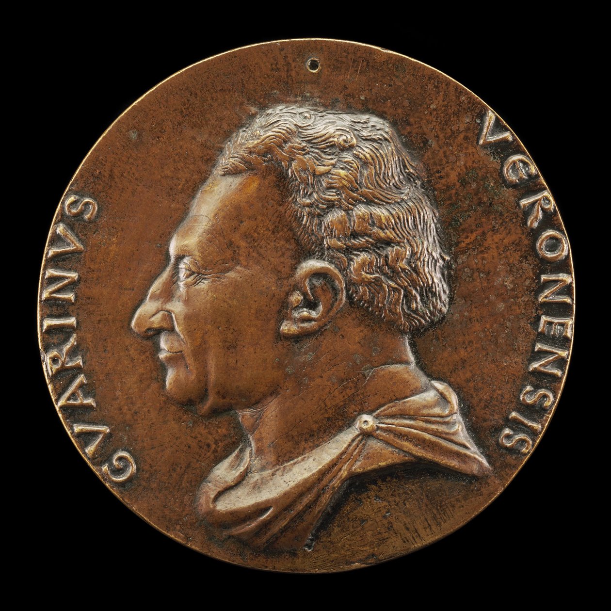 Guarino da Verona, 1374-1460, Humaniste [avers], vers 1446 - Matteo di Andrea de Pasti