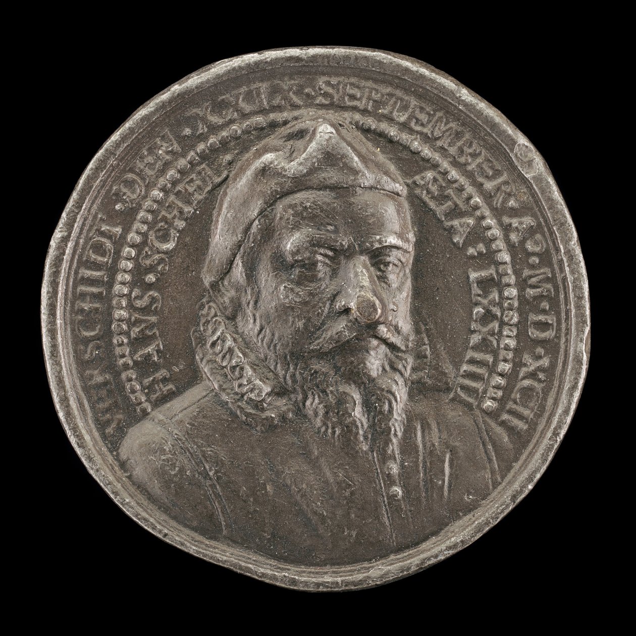 Hans Schel, 1518-1592, Patricien de Nuremberg [avers], 1592 - Matthäus Carl
