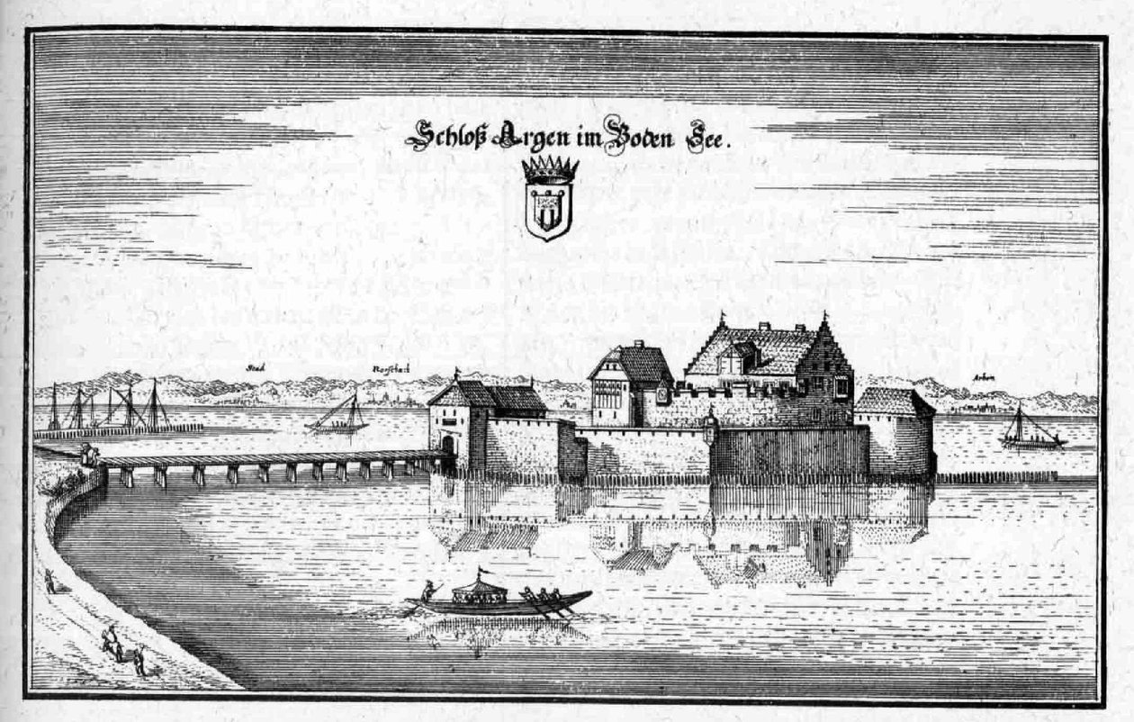 Argen - extrait de Topographia Sueviae (Schwaben) - Matthaus Merian