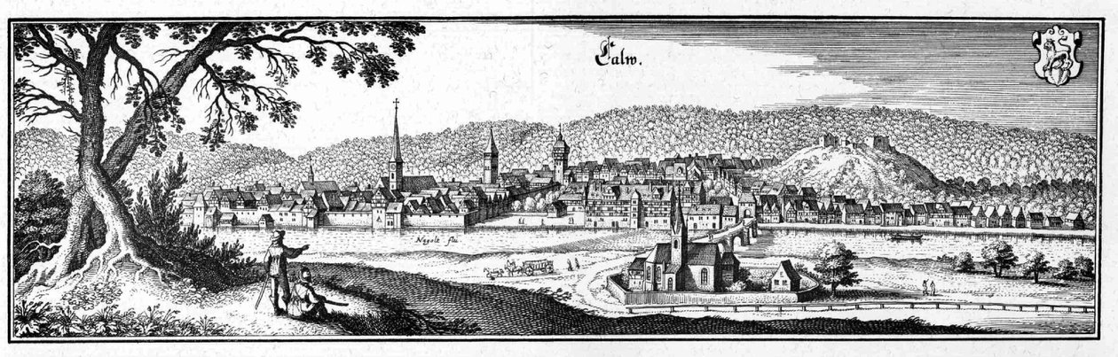 Calw.jpg - extrait de Topographia Sueviae (Schwaben) - Matthaus Merian