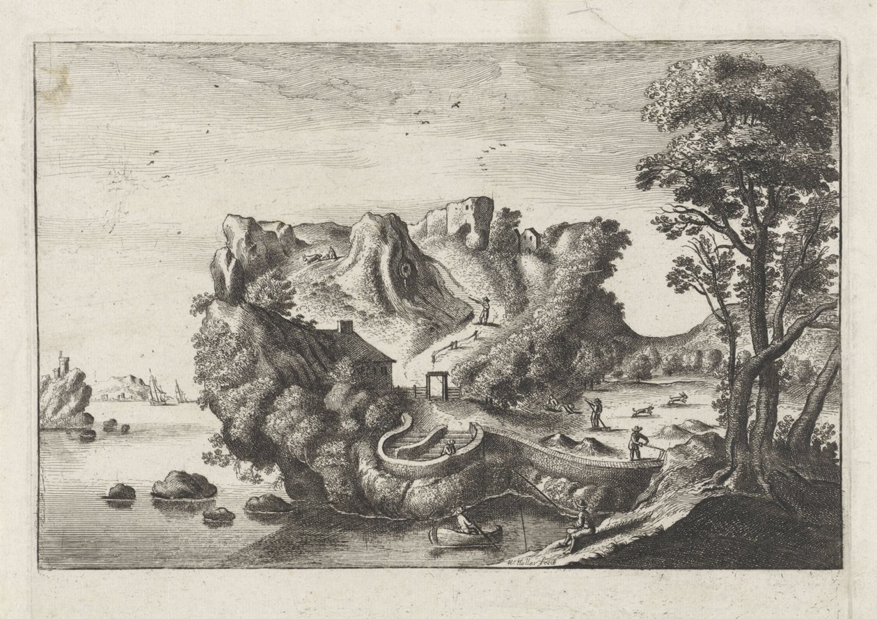 Paysage anthropomorphique en forme de tête d
