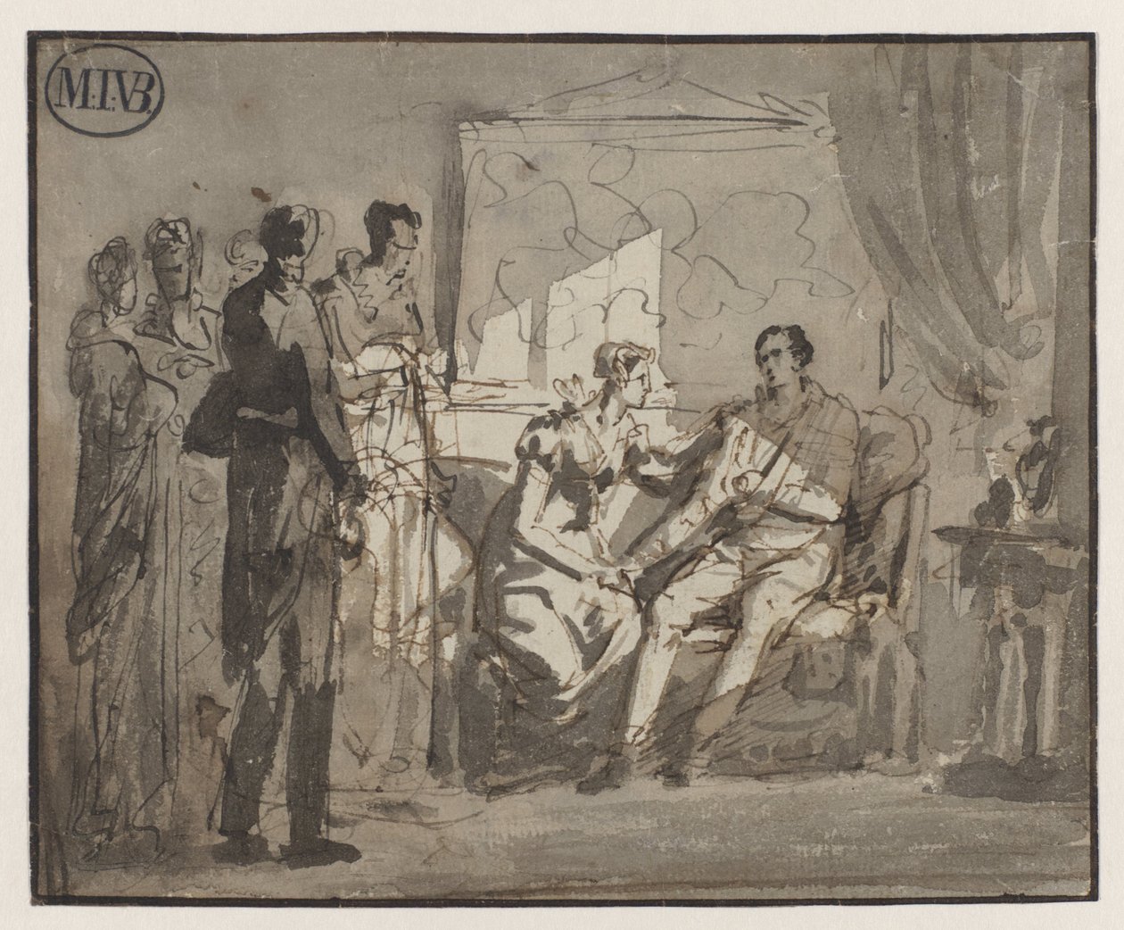 La reine Wilhelmina rend visite au prince d