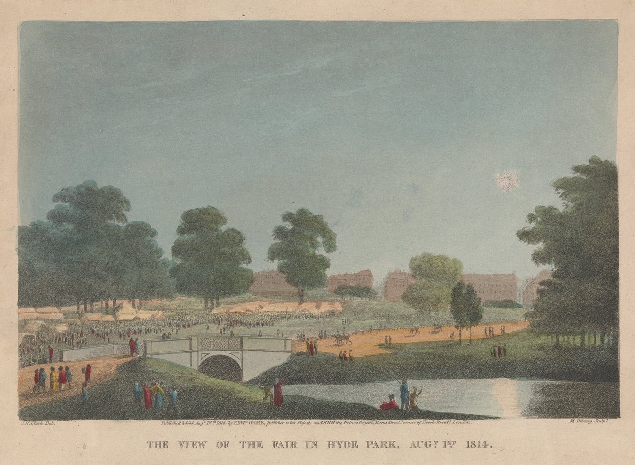 Vue de la foire à Hyde Park, 1er août - Matthew Dubourg