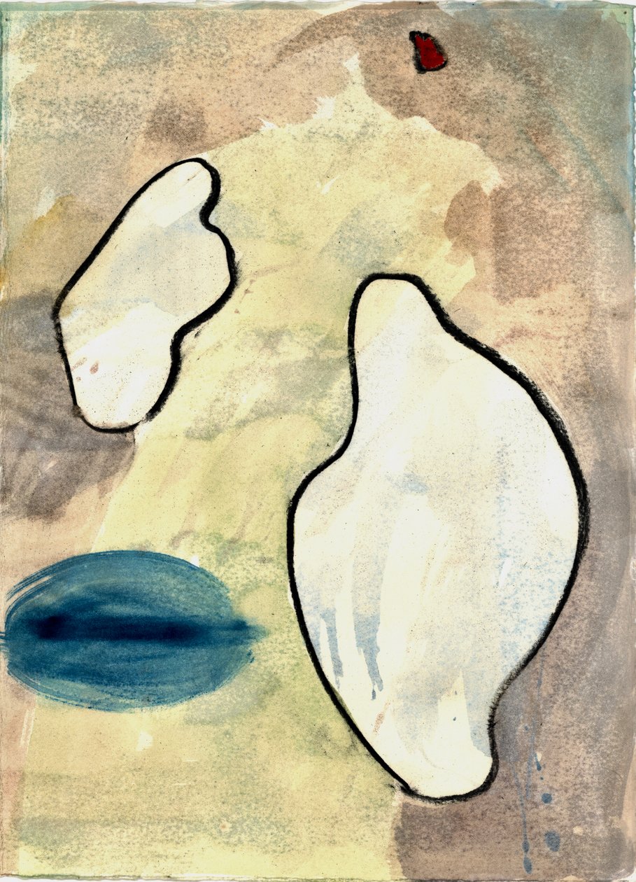 Du Serie Douce Le Matin 3, 2021 (aquarelle et fusain) - Matthew Hilton