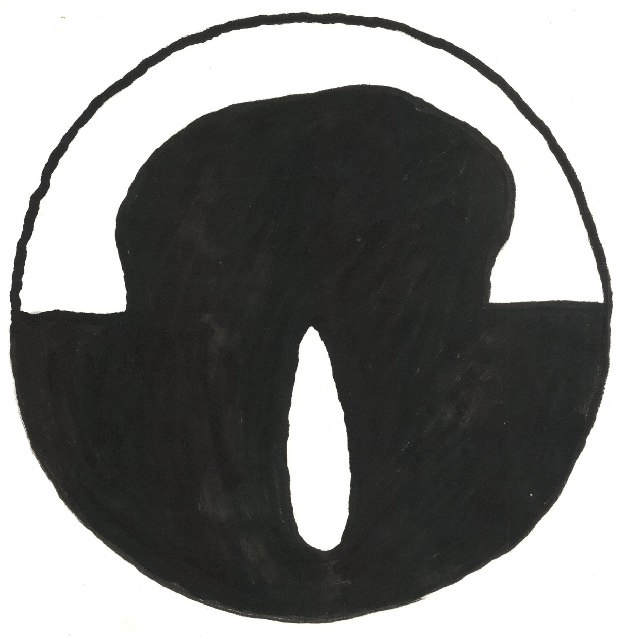 Du Serie Glyphes 7, 2017 (encre de Chine) - Matthew Hilton