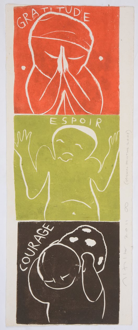 motto one, 2006 (linogravure) - Matthew Hilton