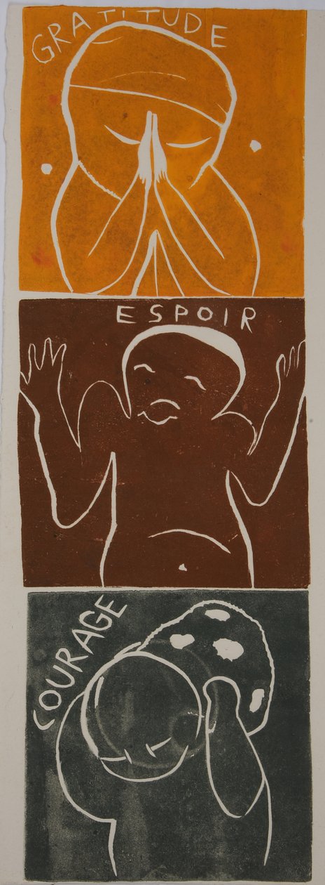 devise deux, 2006 (linogravure) - Matthew Hilton