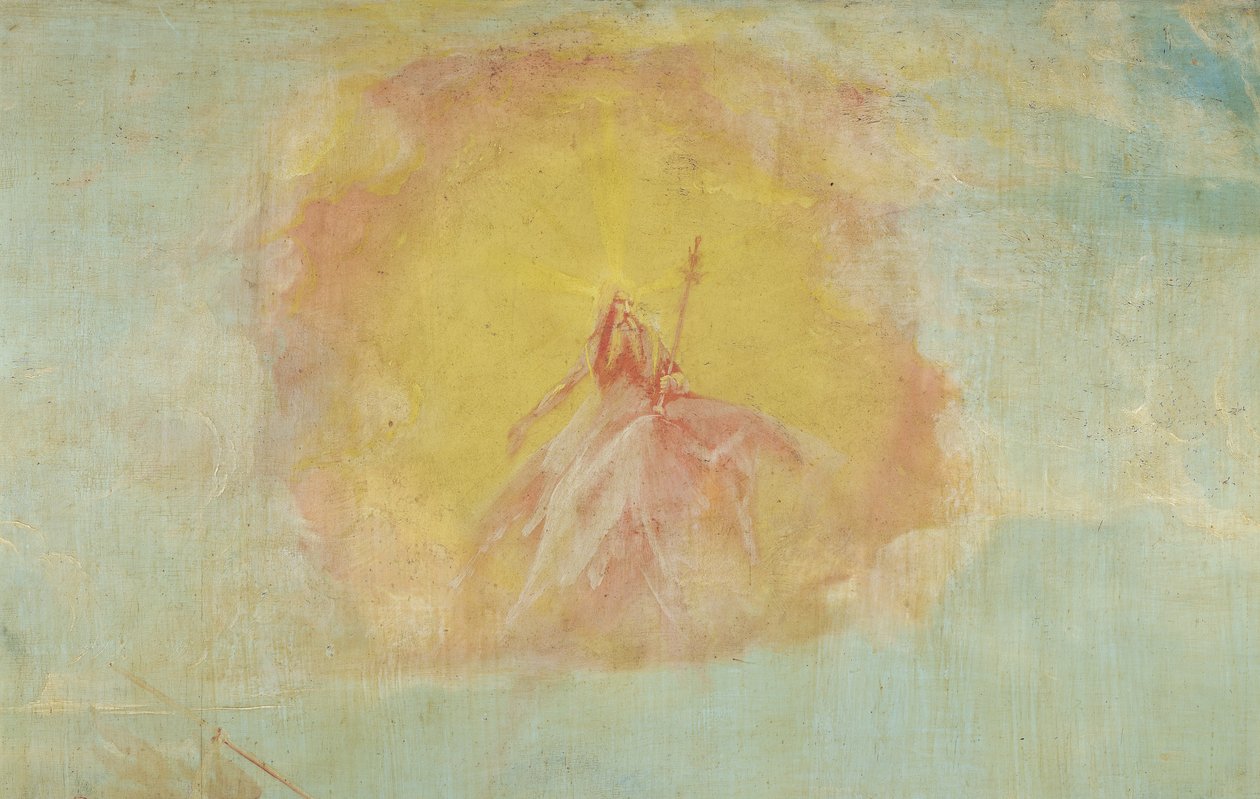 Dieu le Père, détail de La Tentation de Saint Antoine du Retable d
