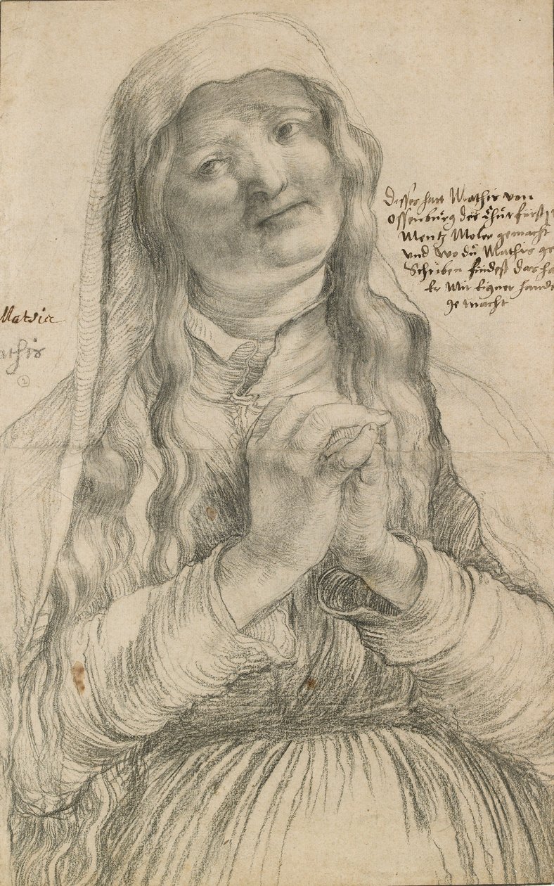 Une Femme Âgée avec les Mains Jointes - Matthias Gruenewald