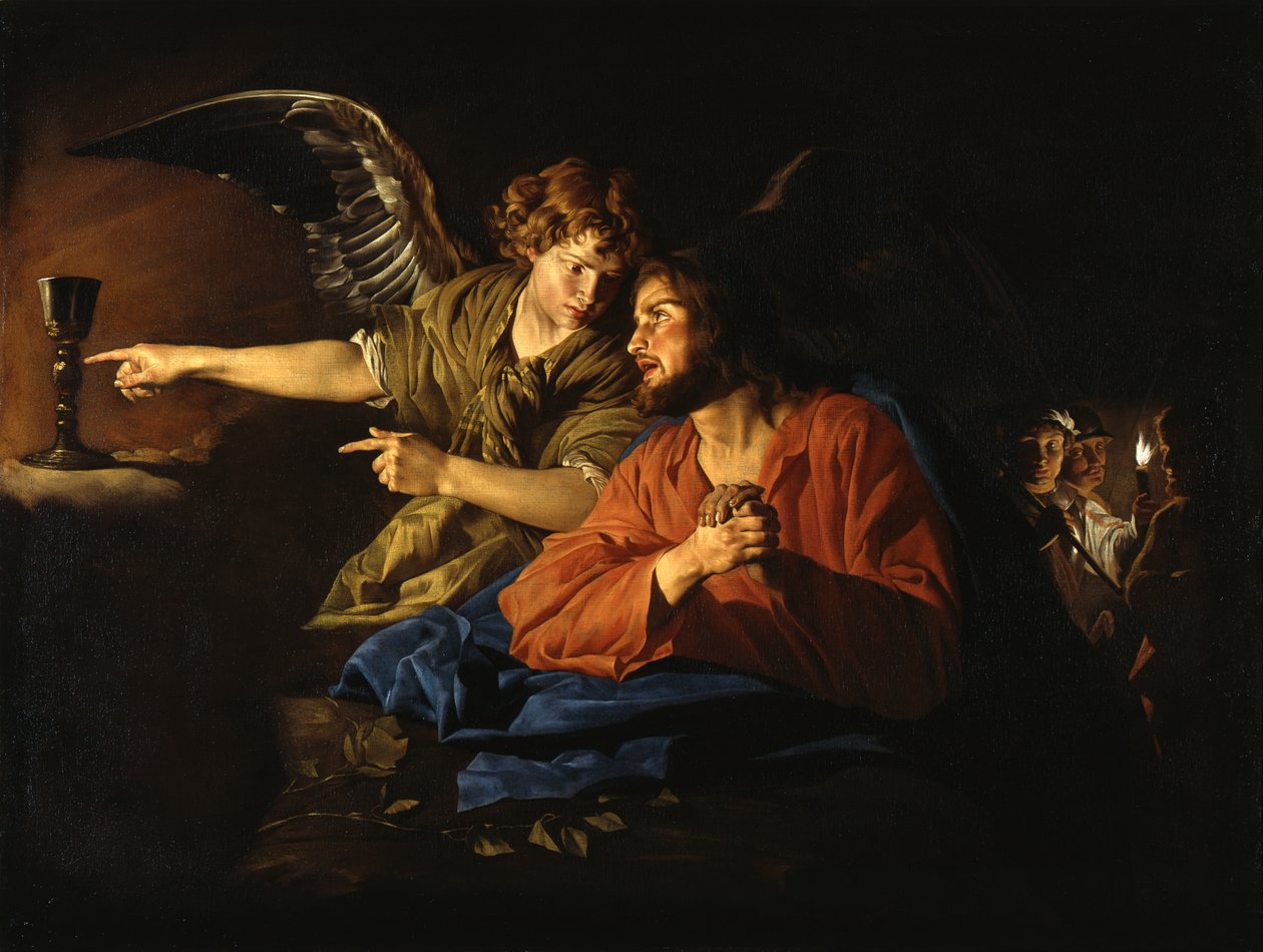 Le Christ sur le mont des Oliviers - Matthias Stom