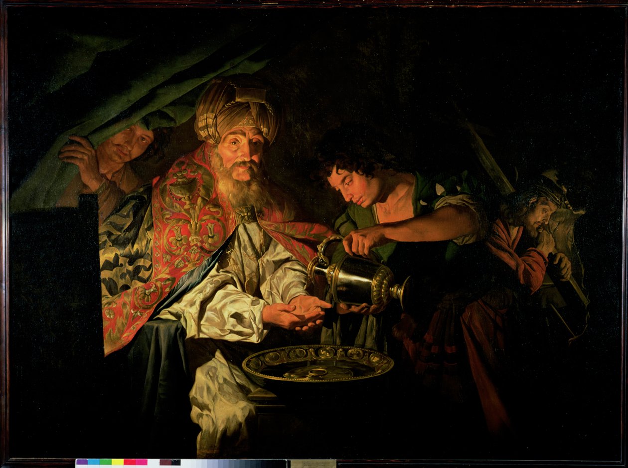 Pilate se lavant les mains - Matthias Stomer
