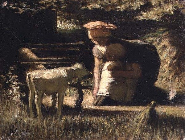 Faire connaissance (Le petit chevreau) - Matthijs Maris