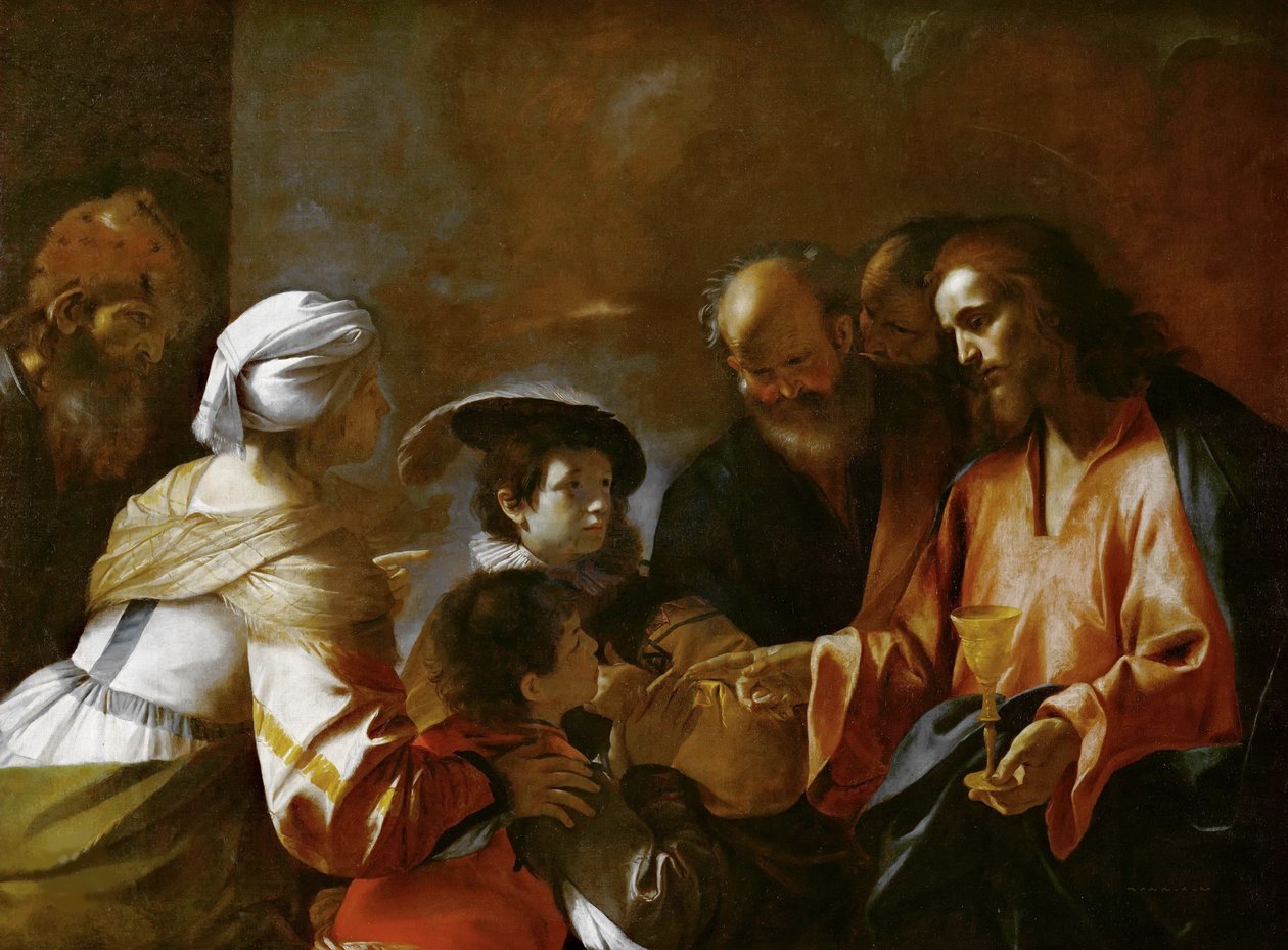 Christ bénissant les enfants, c. 1635 - Mattia Preti