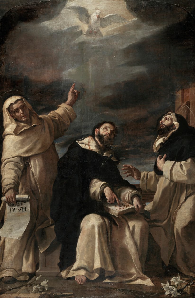 Saints Vincent Ferrer, Pierre Martyr et Raymond de Peñafort - Mattia Preti