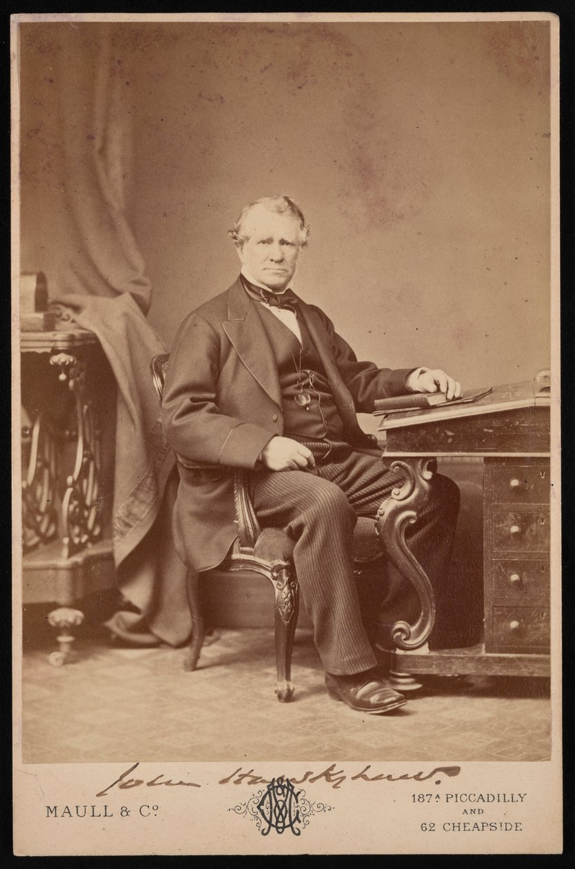 Portrait de John Hawkshaw 1811-1891, avant 1876 - Maull and Co