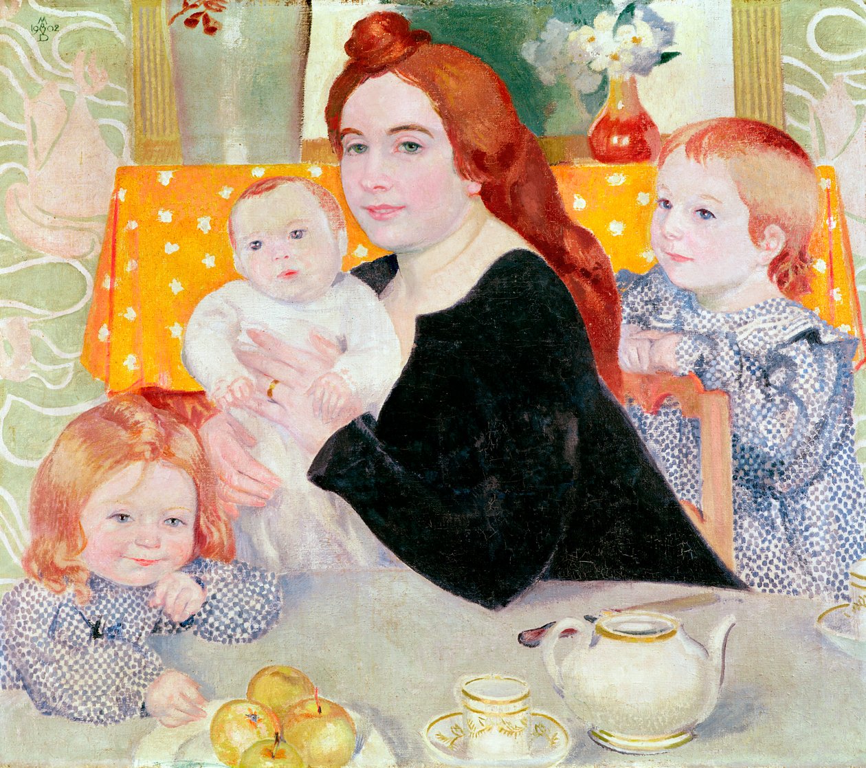 Grand portrait de famille en bleu et jaune, 1902 - Maurice Denis