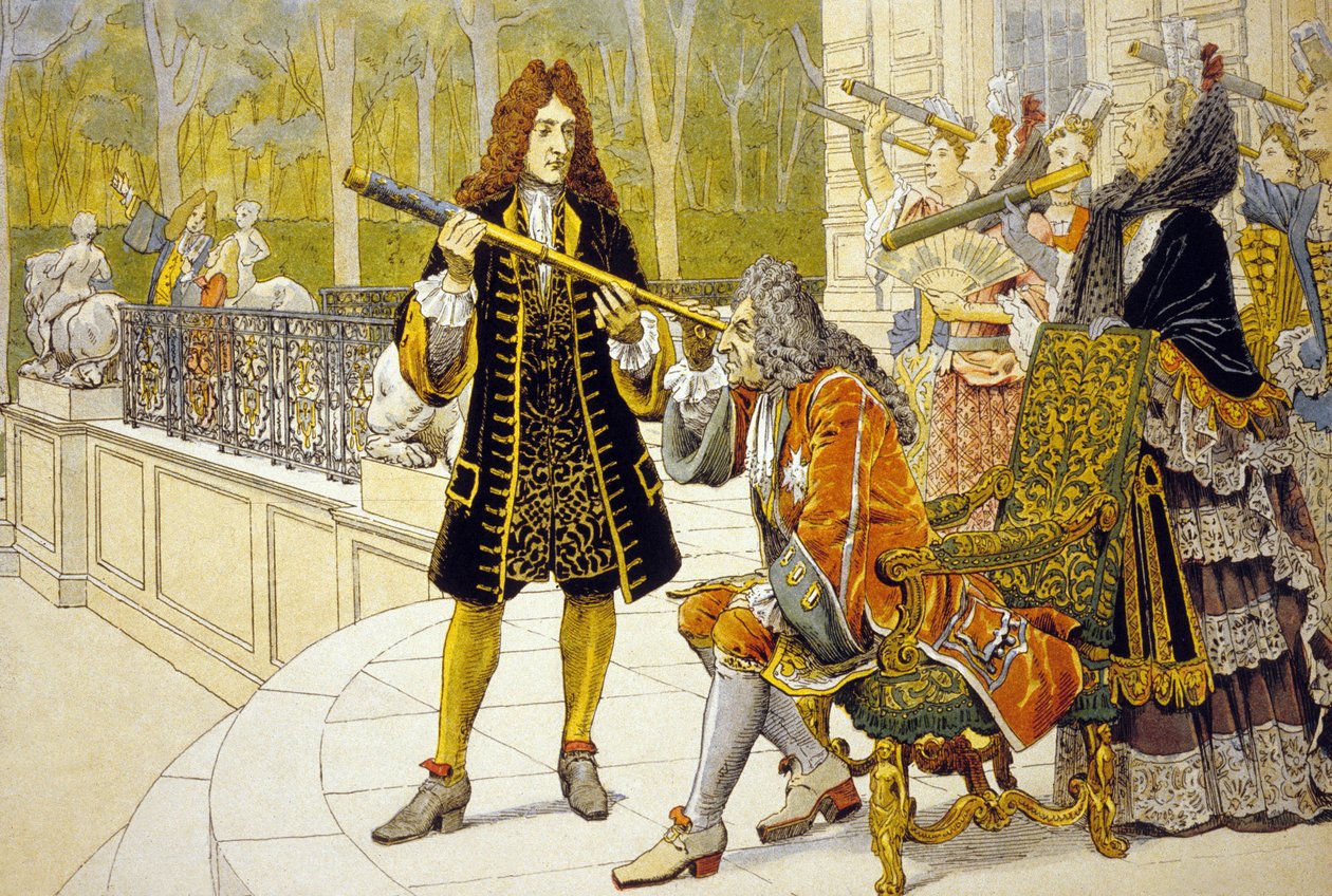 Louis XIV et Jacques Cassini - Maurice Leloir