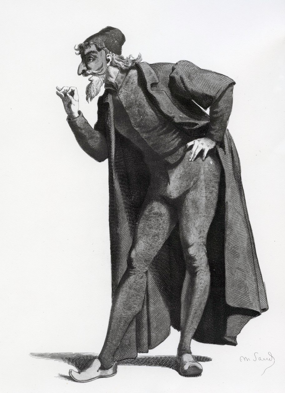 Illustration de Masques et Buffons, 1862 - Maurice Sand